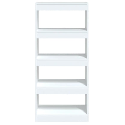 Bücherregal/Raumteiler Weiß 60x30x135 cm Holzwerkstoff