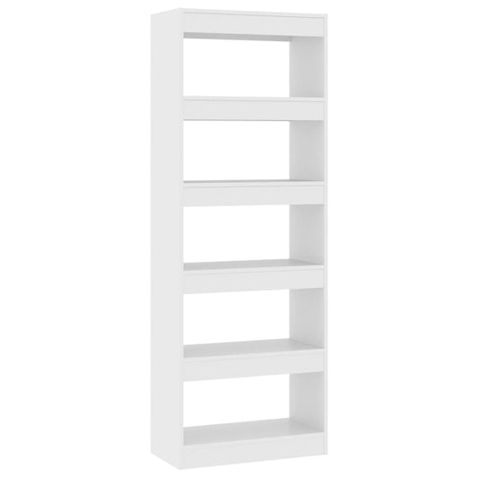 Bücherregal/Raumteiler Weiß 60x30x166 cm Holzwerkstoff