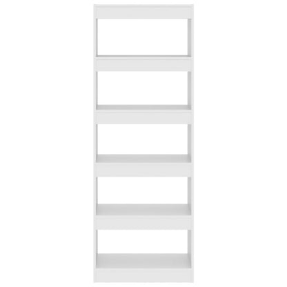 Bücherregal/Raumteiler Weiß 60x30x166 cm Holzwerkstoff