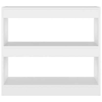 Bücherregal/Raumteiler Weiß 80x30x72 cm