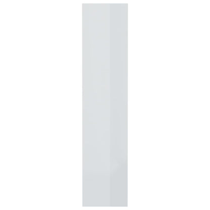 Bücherregal/Raumteiler Hochglanz-Weiß 80x30x135cm Holzwerkstoff