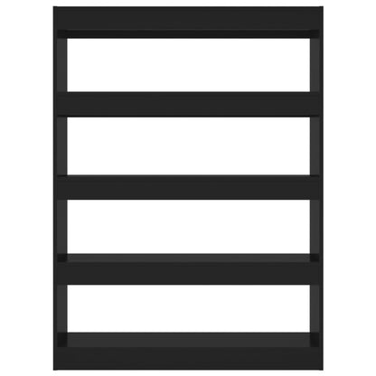 Bücherregal/Raumteiler Schwarz 100x30x135 cm