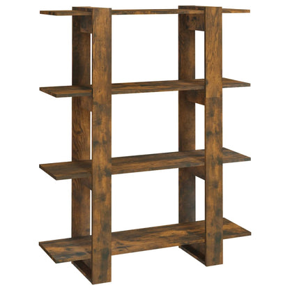 Bogreol/rumdeler Røget eg 100x30x123,5 cm