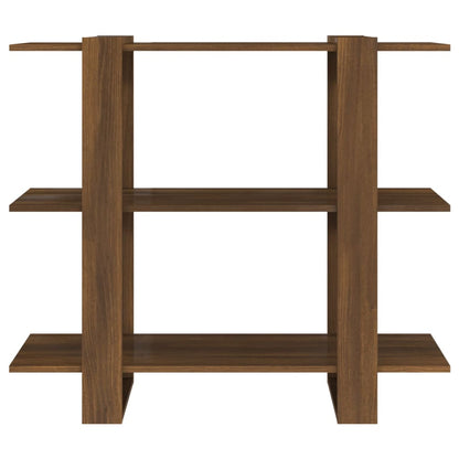 Bücherregal/Raumteiler Braun Eichen-Optik 100x30x87 cm