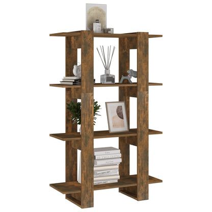 Bücherregal/Raumteiler Räuchereiche 80x30x123,5 cm