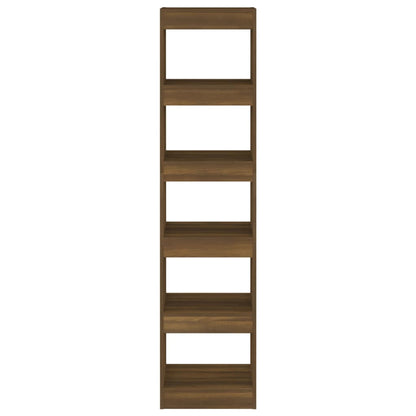Bücherregal/Raumteiler Braun Eichen-Optik 40x30x166 cm