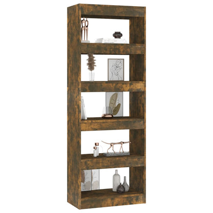 Bücherregal/Raumteiler Räuchereiche 60x30x135 cm Holzwerkstoff