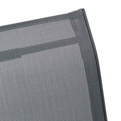Stapelbare Gartenstühle 4 Stk. Grau Textilene