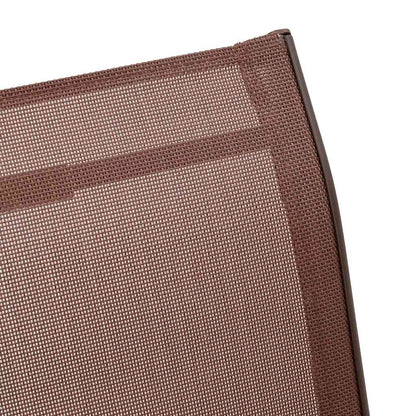 Stapelbare Gartenstühle 6 Stk. Braun Textilene