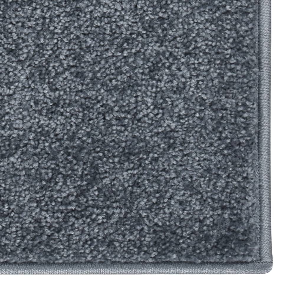 Teppich Kurzflor 160x230 cm Anthrazit