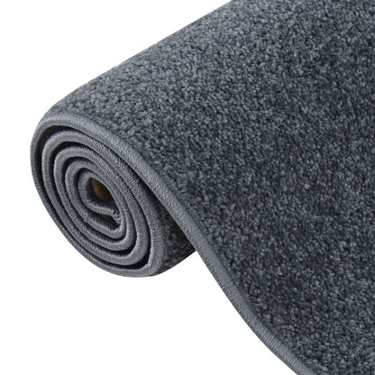 Teppich Kurzflor 160x230 cm Anthrazit