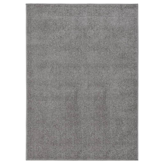 Teppich Kurzflor 120x170 cm Grau