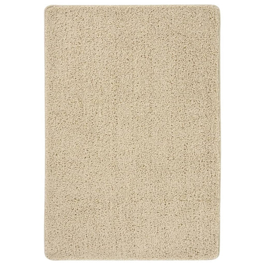 Shaggy-Teppich Creme 160x230 cm Rutschfest