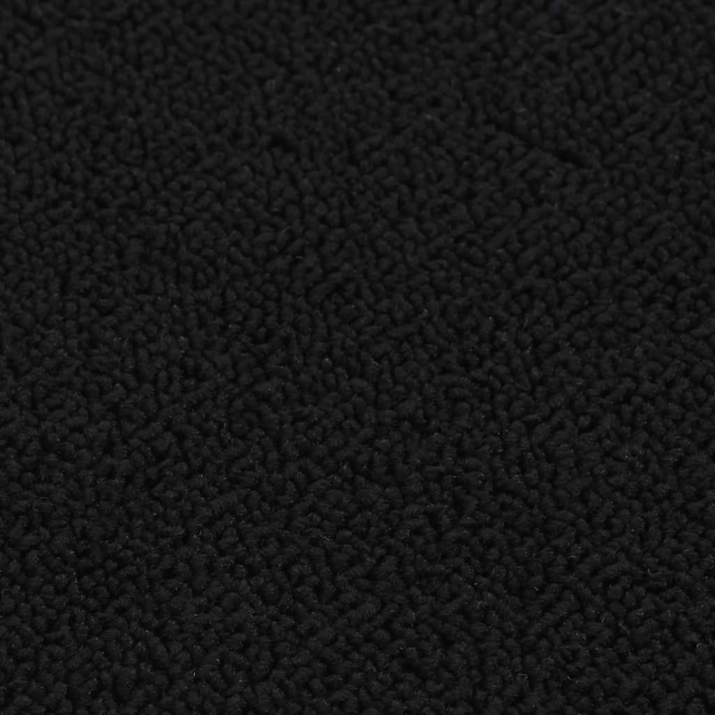 Antirutsch Stufenmatten 15 Stk. 60x25 cm Schwarz Rechteckig