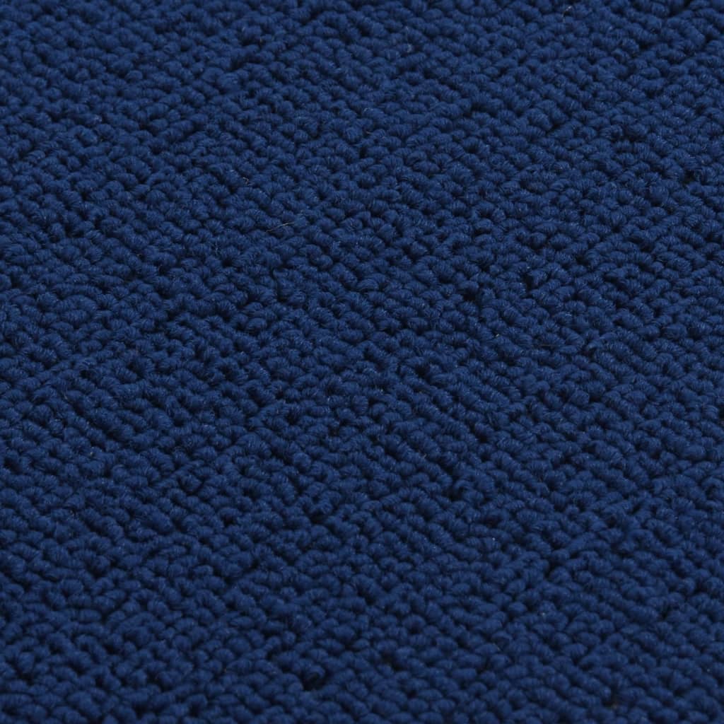 Antirutsch Stufenmatten 15 Stk. 75x20 cm Marineblau Rechteckig