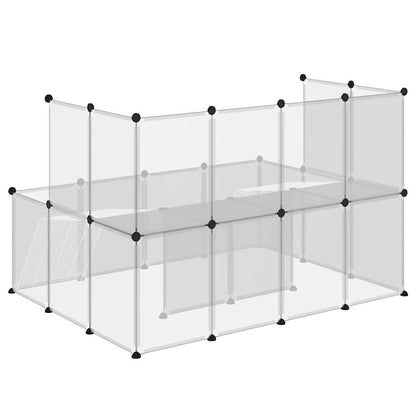 Kleintierkäfig Transparent 143x107x93 cm PP und Stahl