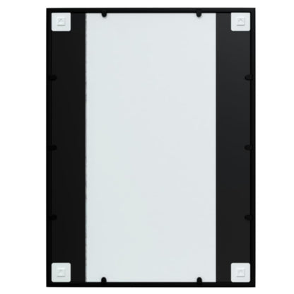 Wandspiegel Schwarz 80x60 cm Metall