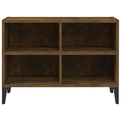 TV-Schrank mit Metallbeinen Räuchereiche 69,5x30x50 cm
