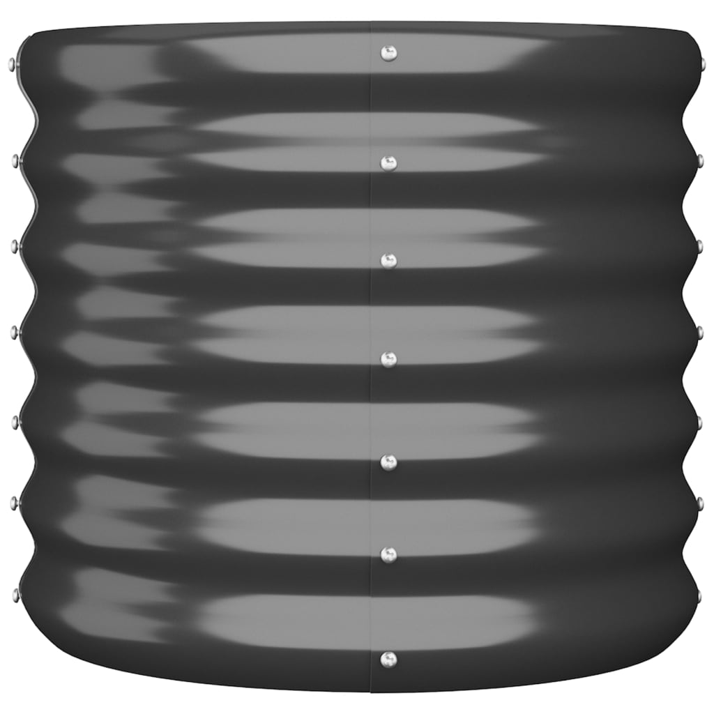 Pflanzkübel Verzinkter Stahl 40x40x36 cm Anthrazit