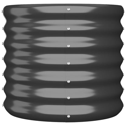 Pflanzkübel Verzinkter Stahl 40x40x36 cm Anthrazit