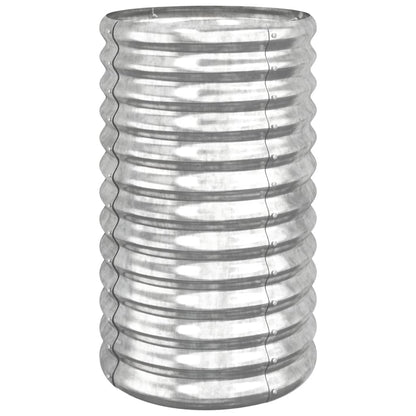 Pflanzkübel Verzinkter Stahl 40x40x68 cm Silber
