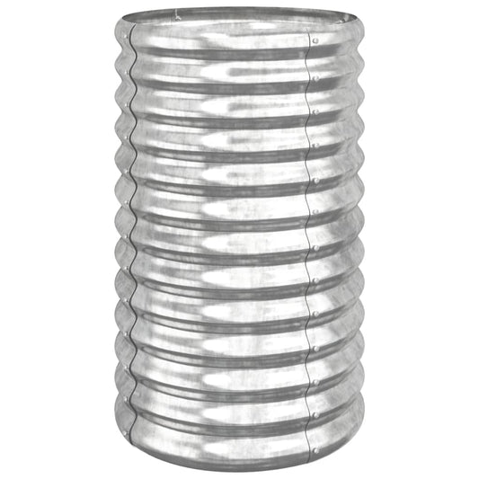 Pflanzkübel Verzinkter Stahl 40x40x68 cm Silber