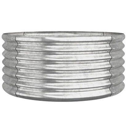 Pflanzkübel Verzinkter Stahl 80x80x36 cm Silber