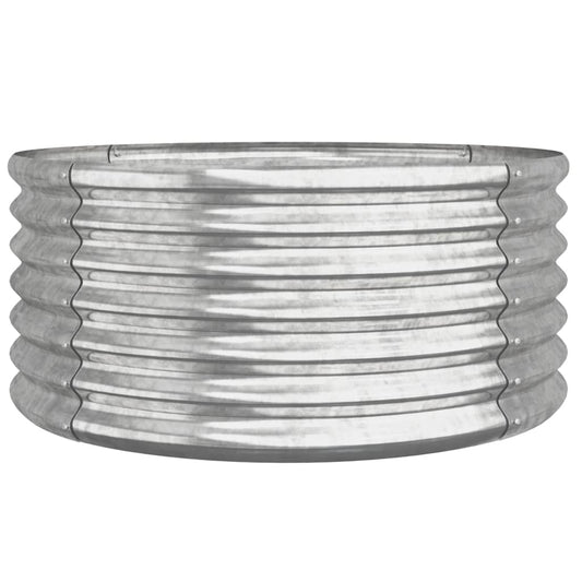 Pflanzkübel Verzinkter Stahl 80x80x36 cm Silber