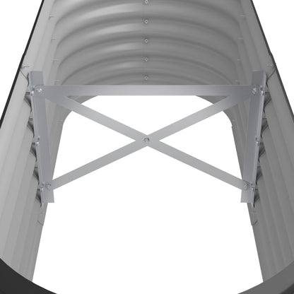 Hochbeet Verzinkter Stahl 114x40x36 cm Anthrazit