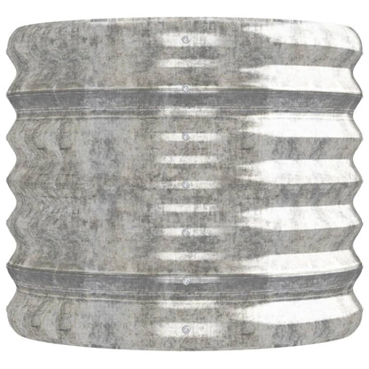 Hochbeet Verzinkter Stahl 152x40x36 cm Silbern