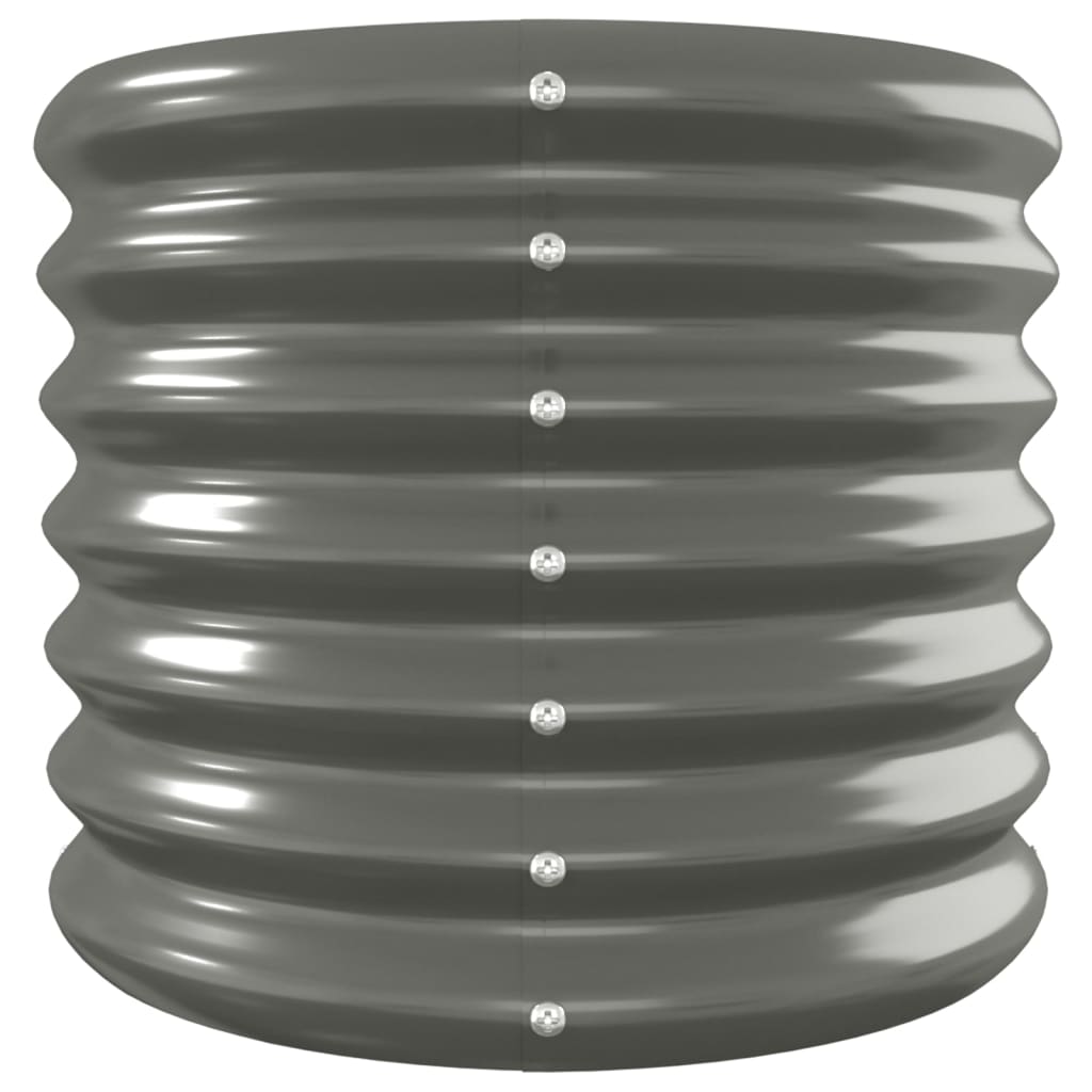 Hochbeet Verzinkter Stahl 260x40x36 cm Grau