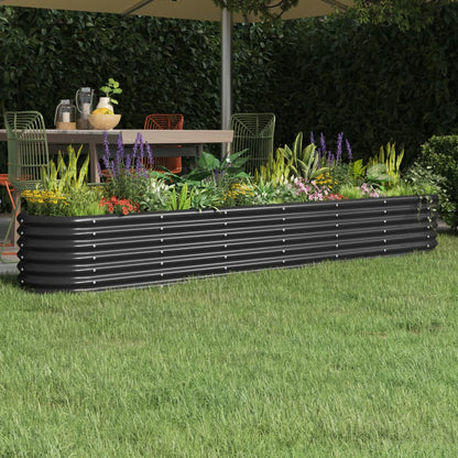 Hochbeet Verzinkter Stahl 260x40x36 cm Anthrazit