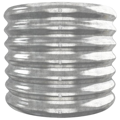 Hochbeet Verzinkter Stahl 260x40x36 cm Silbern