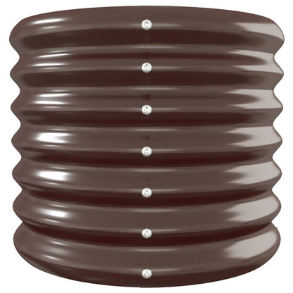 Hochbeet Verzinkter Stahl 332x40x36 cm Braun