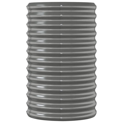 Hochbeet Verzinkter Stahl 114x40x68 cm Grau