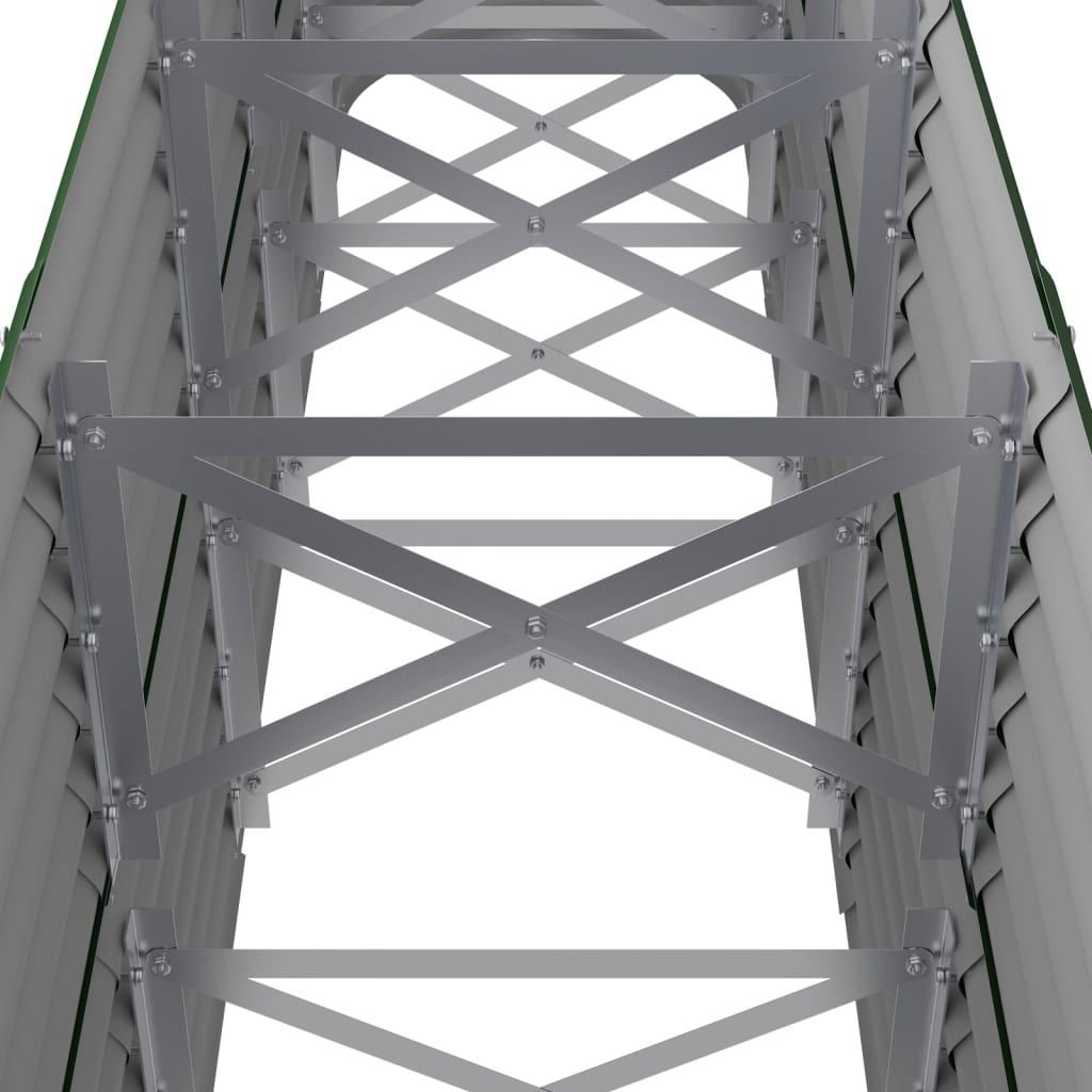 Hochbeet Verzinkter Stahl 224x40x68 cm Grün