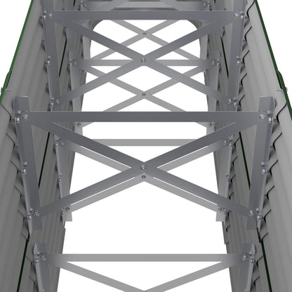 Hochbeet Verzinkter Stahl 224x40x68 cm Grün