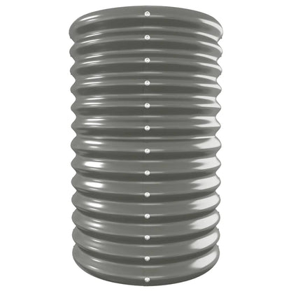 Hochbeet Verzinkter Stahl 332x40x68 cm Grau