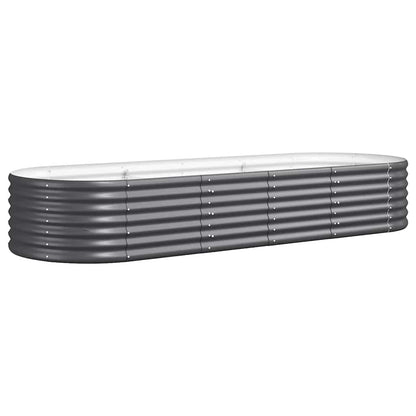 Hochbeet Verzinkter Stahl 224x80x36 cm Anthrazit
