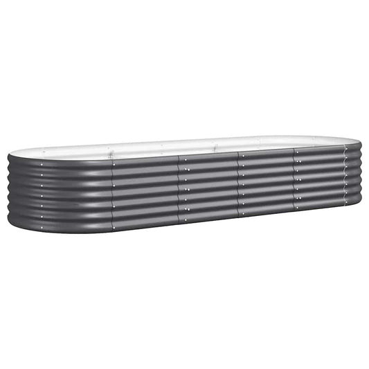 Hochbeet Verzinkter Stahl 224x80x36 cm Anthrazit