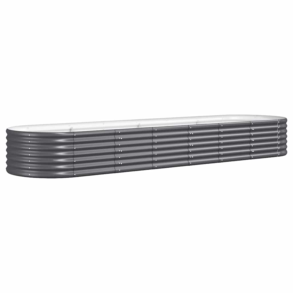 Hochbeet Verzinkter Stahl 296x80x36 cm Anthrazit