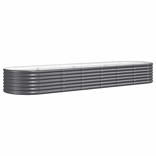 Hochbeet Verzinkter Stahl 296x80x36 cm Anthrazit