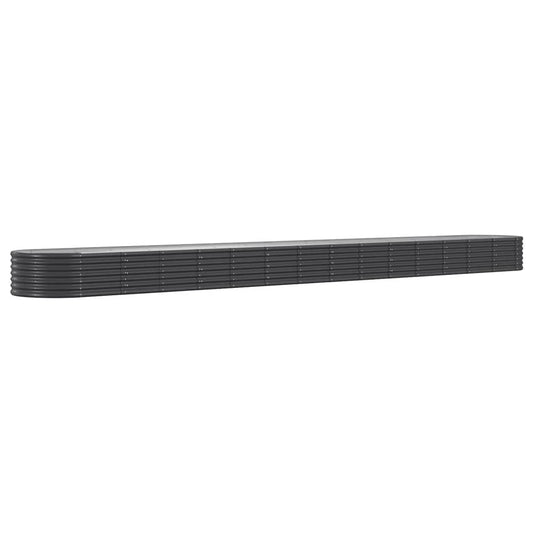 Hochbeet Verzinkter Stahl 620x80x36 cm Anthrazit
