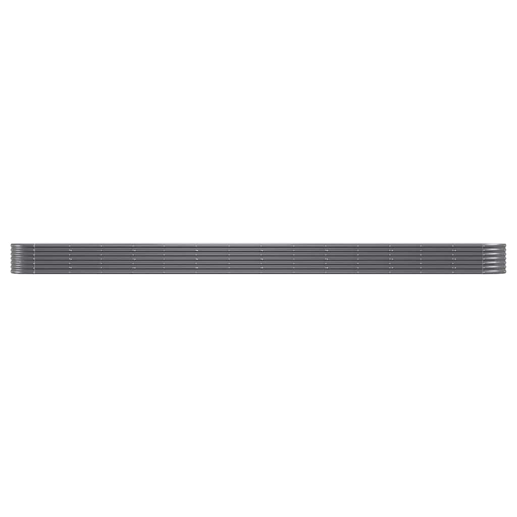 Hochbeet Verzinkter Stahl 620x80x36 cm Anthrazit