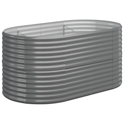 Hochbeet Verzinkter Stahl 152x80x68 cm Grau