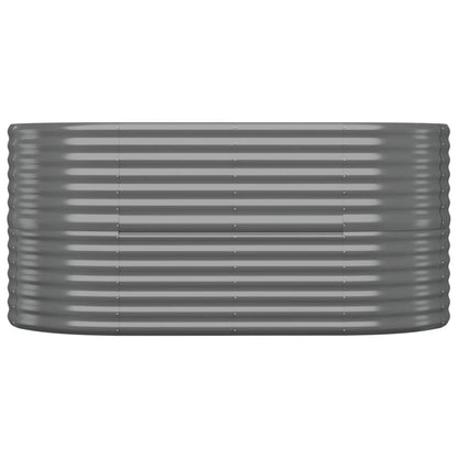 Hochbeet Verzinkter Stahl 152x80x68 cm Grau