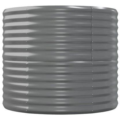 Hochbeet Verzinkter Stahl 152x80x68 cm Grau