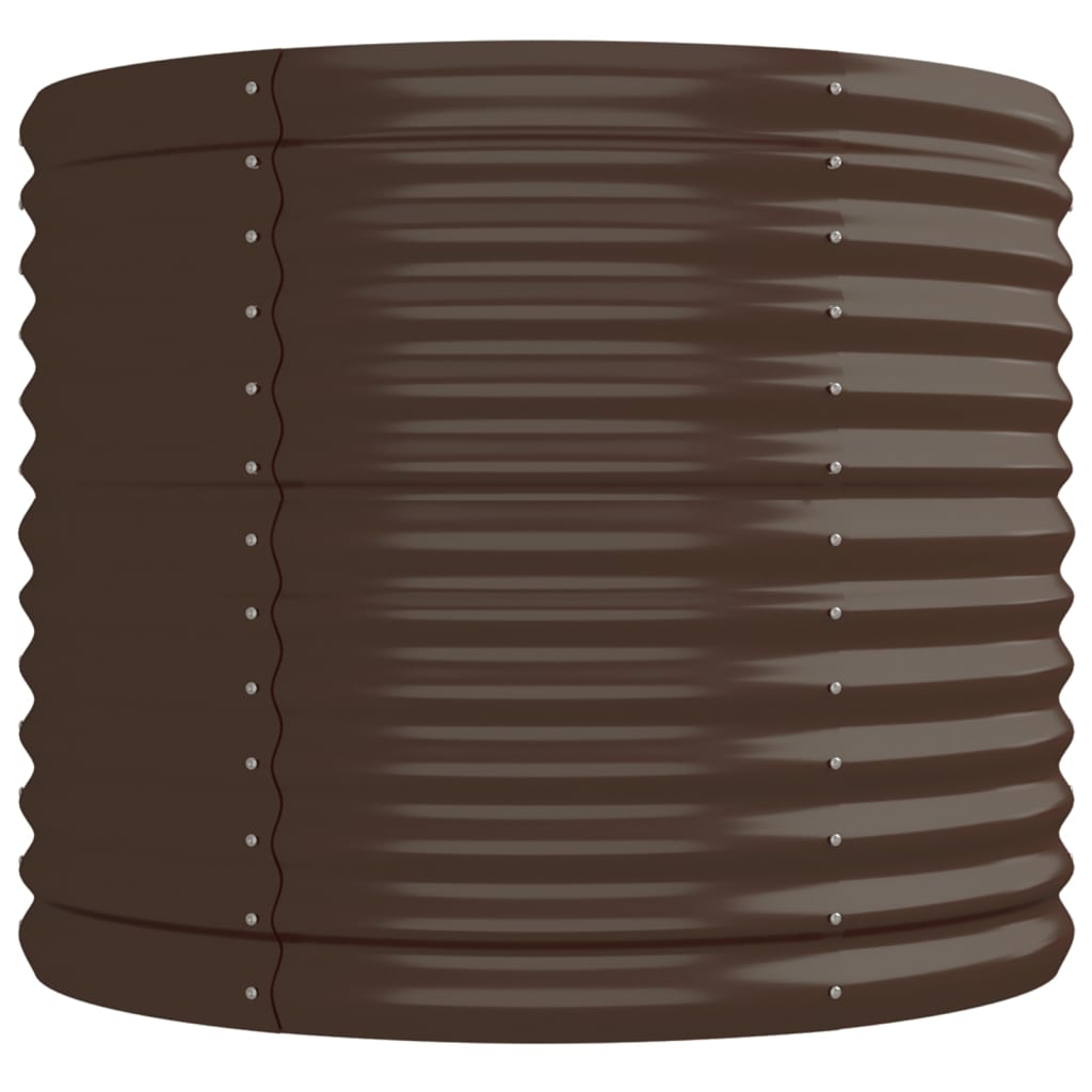 Hochbeet Verzinkter Stahl 224x80x68 cm Braun