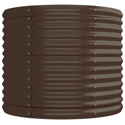 Hochbeet Verzinkter Stahl 224x80x68 cm Braun