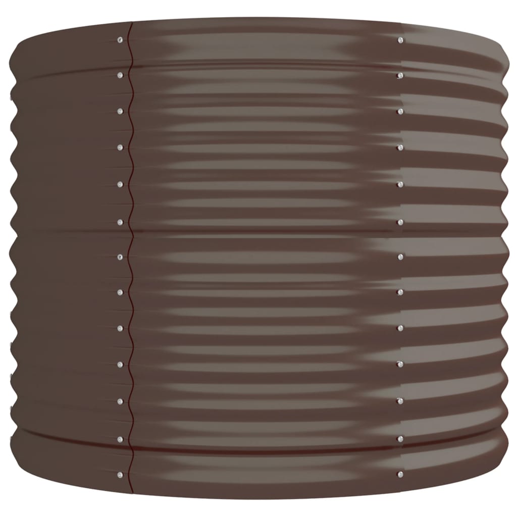 Hochbeet Verzinkter Stahl 296x80x68 cm Braun